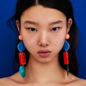 Zara Colorful statement earrings